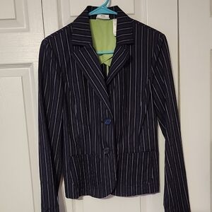LIZ CLAIBORNE Liz & Co. Pinstripe Blazer Size Small